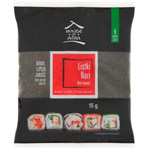 Listki Nori House of Asia 6 arkuszy