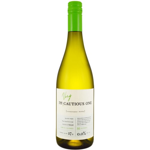 Wino australijskie bezalkoholowe białe Gewürztraminer-Riesling alk. 0,0% obj. The Very Cautious One 750 ml
