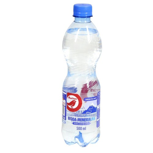 Woda mineralna niegazowana Auchan 500 ml