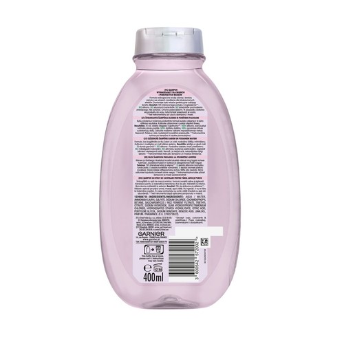 Szampon wygładzający do włosów długich i porowatych z wodą ryżową i skrobią  Garnier 400 ml