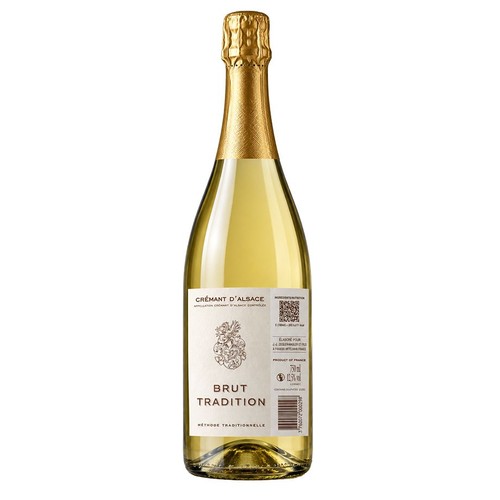 Wino białe wytrawne Cremant D'Alsace   Ziegler Mauler 750 ml