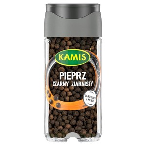 Pieprz czarny ziarnisty w młynku Kamis 38 g