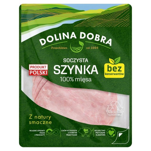 Szynka 100% mięsa Dolina Dobra 100 g