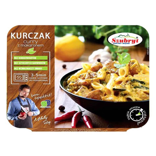 Kurczak curry z makaronem Szubryt 350 g