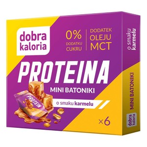 Mini batoniki o smaku karmelu Proteina Dobra Kaloria 102 g