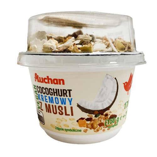 Vegan Cocoghurt kremowy z musli Auchan 170 g