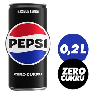 Napój gazowany Zero Cukru o smaku cola Pepsi 200 ml