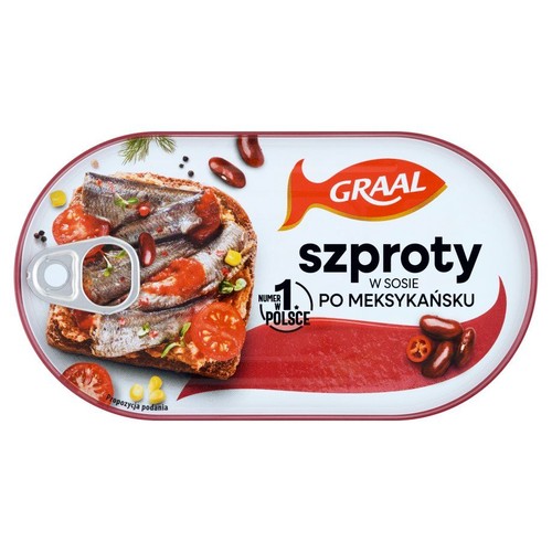 Szprot w sosie meksykańskim  GRAAL 170 g