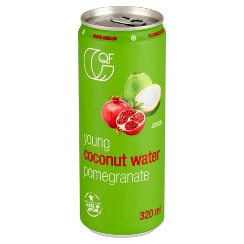 Woda kokosowa z sokiem z granatu  QF 320 ml