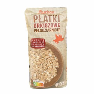 Płatki orkiszowe pełnoziarniste Auchan 400 g
