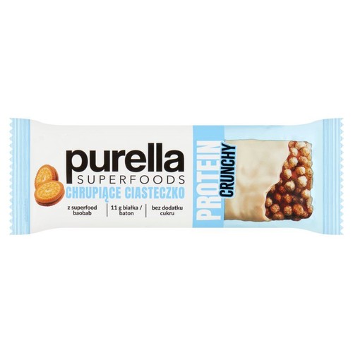 Baton białkowy Chrupiące Ciasteczko Purella Superfoods 45 g