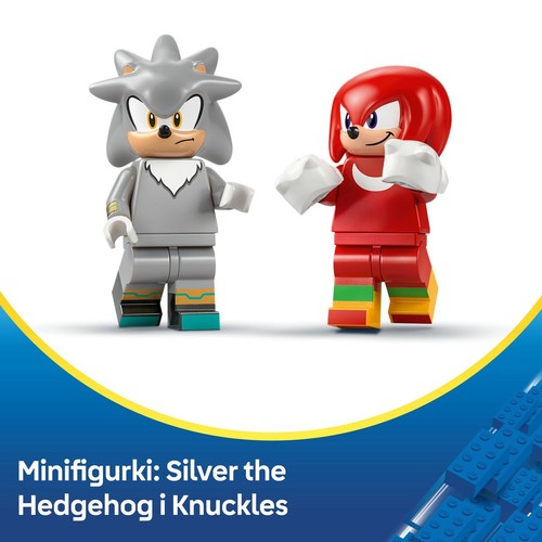 Sonic the Hedgehog™ Silver w samochodzie kontra Knuckles w monster trucku 77118 LEGO 1 sztuka