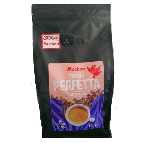 Kawa ziarnista Crema Perfette  Auchan 800 g