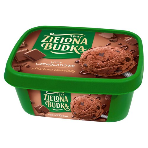 Lody czekoladowe z płatkami czekolady Zielona Budka 1 l