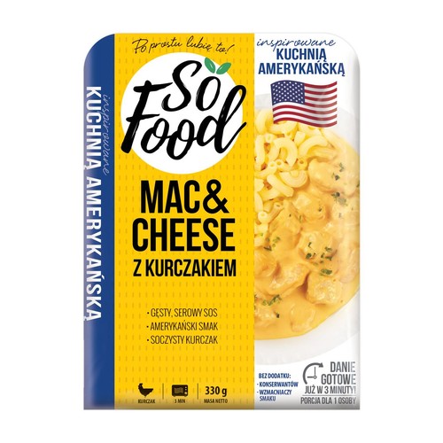 Mac & Cheese z kurczakiem So Food 330 g
