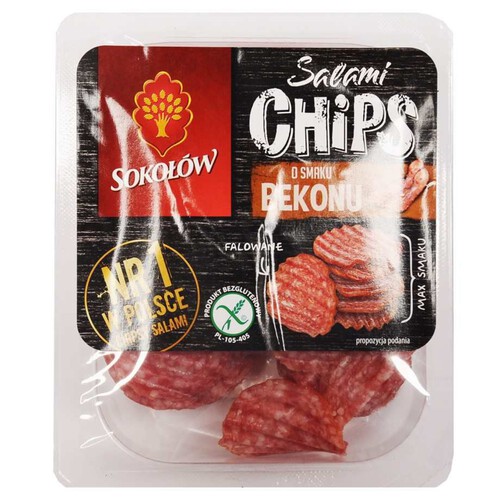 Salami Chips o smaku bekonu Sokołów 60 g