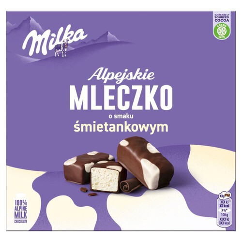 Pianka o smaku śmietankowym  Milka 330 g