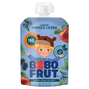 Mus jabłko owoce leśne 1 - 3 lata Bobo Frut 150 g