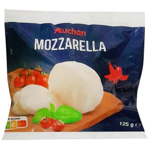 Ser mozzarella w zalewie solankowej Auchan 125 g