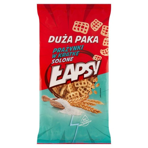 Prażynki w kratkę solone Łapsy 110 g
