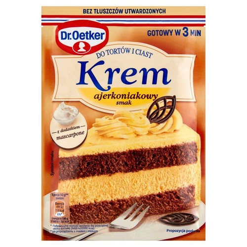 Krem do tortów i ciast smak ajerkoniakowy Dr.Oetker 105 g