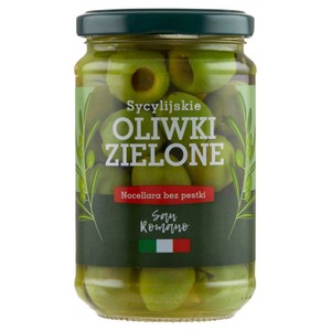 Oliwki sycylijskie Nocellara bez pestek San Romano 150 g