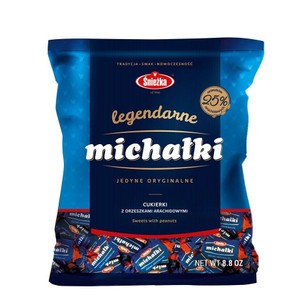 Michałki cukierki czekoladowe z orzechami arachidowymi Śnieżka 250 g