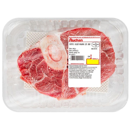 Goleń wołowa z kością Auchan na wagę ok. 300 g