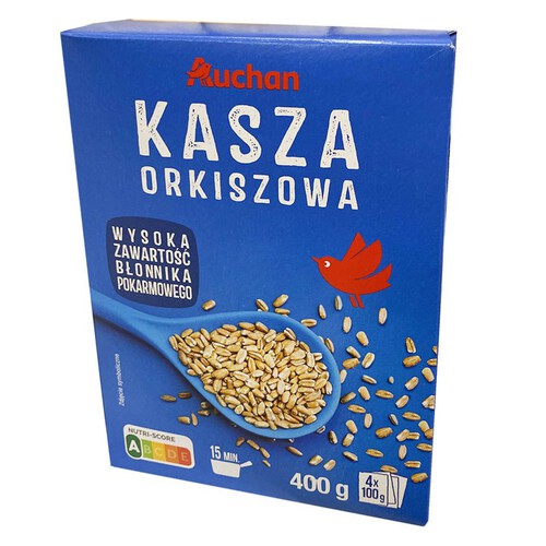 Kasza orkiszowa Auchan 4 x 100 g