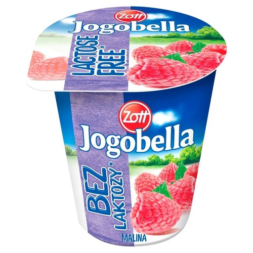 Jogobella Jogurt owocowy truskawkowy bez laktozy  Zott 150 g