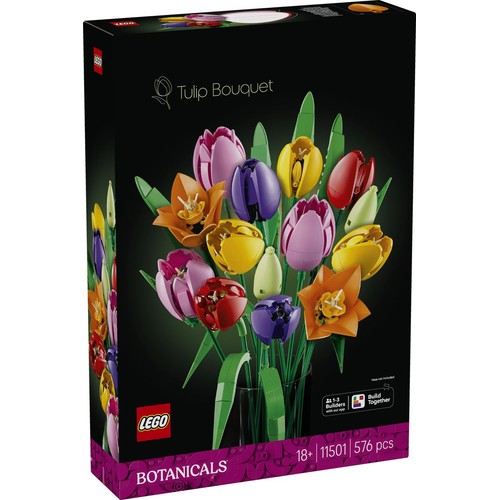 Botanicals Bukiet tulipanów 11501, dekoracja LEGO 1 sztuka