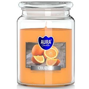 Świeca zapachowa z wieczkiem Pomarańcza Aura 1 sztuka