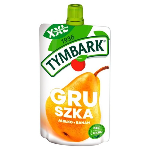 Mus 100 % z owoców o smaku Gruszka Jabłko Banan bez cukru Tymbark 200 g