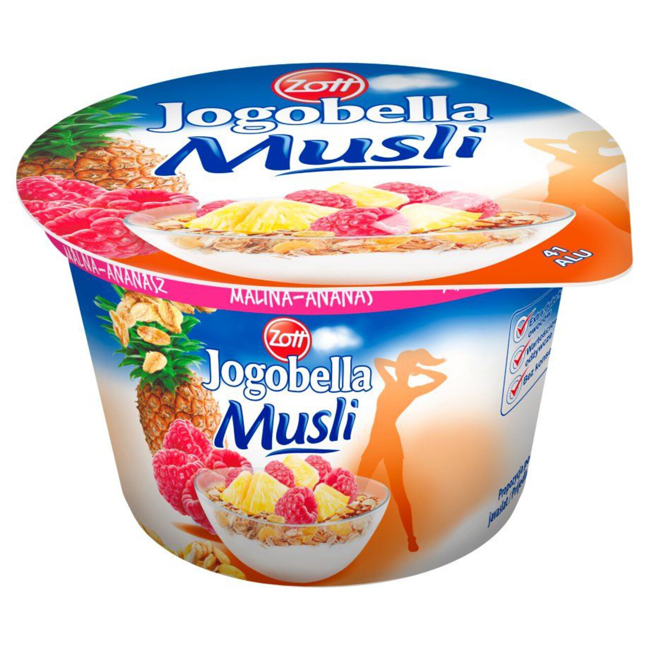 Jogobella Jogurt z musli mix smaków` Zott 200 g
