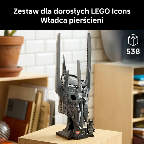 Zestaw dla dorosłych Icons Władca pierścieni: Hełm Saurona 11373 LEGO 1 sztuka