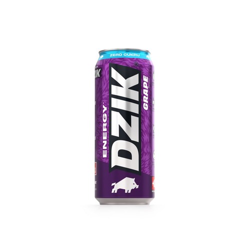 Napój energetyzujący Grape bez dodatku cukru WK Dzik 500 ml