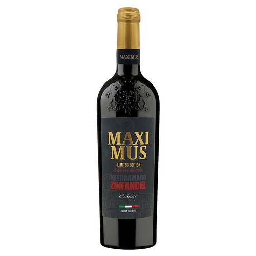 Wino czerwone wytrawne Negroamaro Zinfandel   MAXIMUS 750 ml