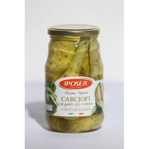 Karczochy po rzymsku w oleju słonecznikowym Iposea 310 g