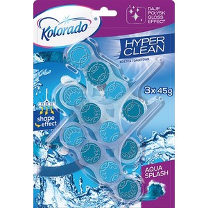 Kostka do WC Hyper Clean Aqua Kolorado 3 x 45 g