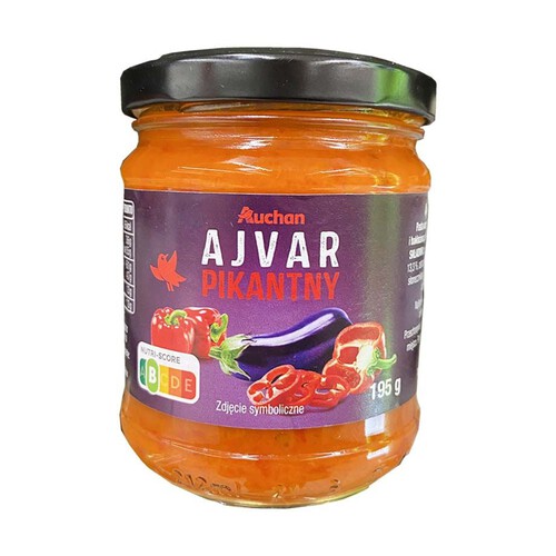 Ajvar pikantny Auchan 195 g