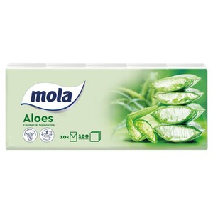 Chusteczki higieniczne, 100% celuloza Mola 10 sztuk