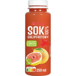 Sok grejpfrutowy 100% Auchan 250 ml