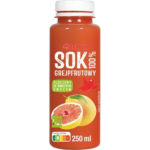 Sok grejpfrutowy 100% Auchan 250 ml
