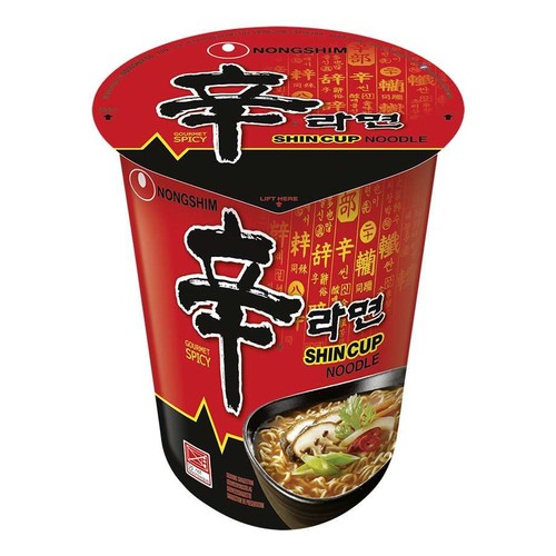 Zupa instant shin ramyun w kubku Nongshim 68 g