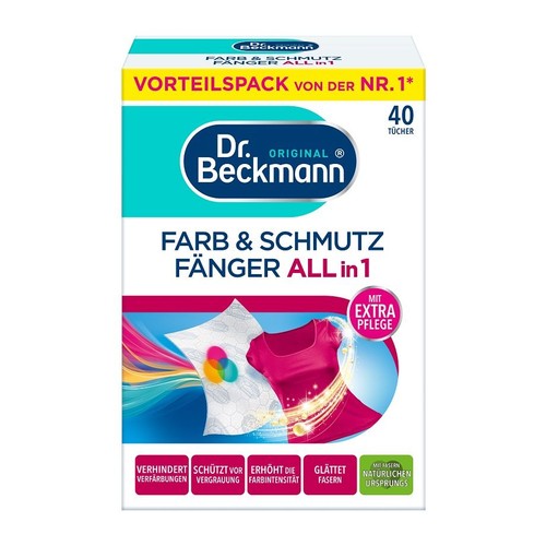 Chusteczki wyłapujące kolor  Dr. Beckmann  40 sztuk