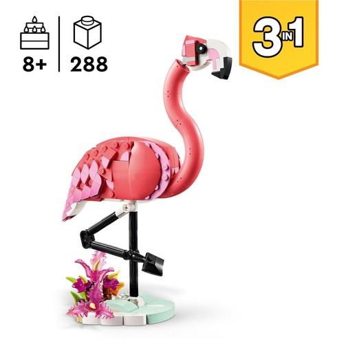 Creator 3 w 1 Dzikie zwierzęta: różowy flaming 31170 LEGO 1 sztuka