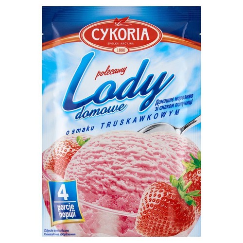 Lody domowe o smaku truskawkowym Cykoria 60 g