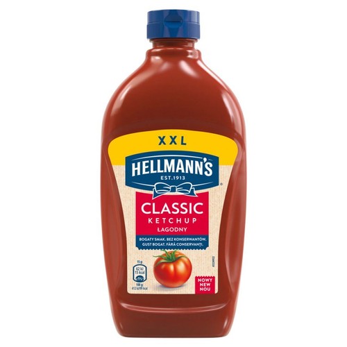 Ketchup łagodny classic Hellmann's 833 g