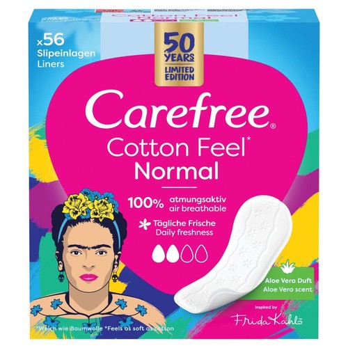 Wkładki higieniczne Cotton Feel normal zapach aloesowy Carefree 56 sztuk