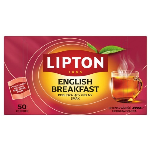 Herbata english breakfast  Lipton 50 x 2 g
